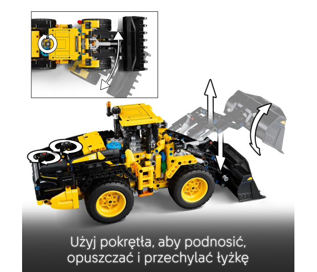 LEGO Technic 42209 Ładowarka kołowa Volvo L120 electric - 1331619 - zdjęcie 5